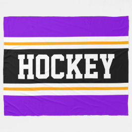Cobertor De Velo Rampas de corridas amarelas brancas e roxas HOCKEY
