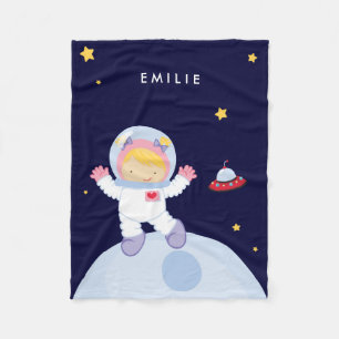 Cobertor De Velo Rapariga Astronauta
