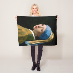 Cobertor De Velo Rapariga com brinco de pérola, Johannes Vermeer,