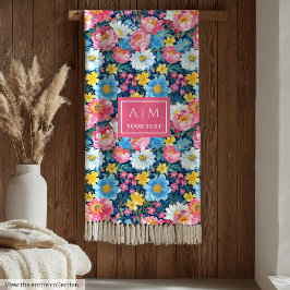 Cobertor De Velo Rapariga de presente floral de cor-de-água rosa ma