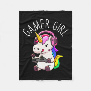 Cobertor De Velo Rapariga Unicórnio Jogo Gaming Cute Jogo Gift Gift