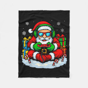 Cobertor De Velo Rapazes Gamer de Natal Video Game Xmas Divertido P