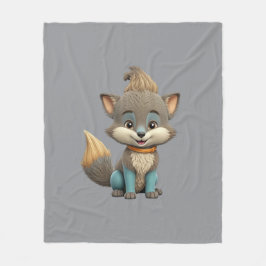 Cobertor De Velo Raposa Muito Bonita