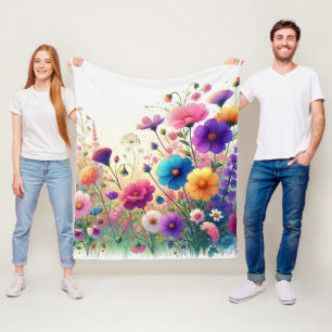 Cobertor De Velo Rapsódia de Flores Silvestres