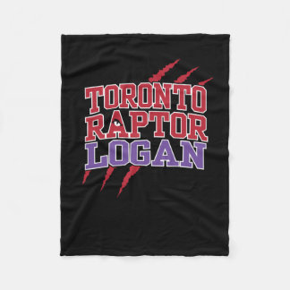 Cobertor De Velo Raptores Toronto da Equipe Nba do Logan Custom Pla
