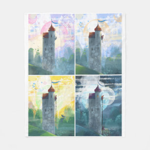 Cobertor De Velo Rapunzel da Manhã à Noite