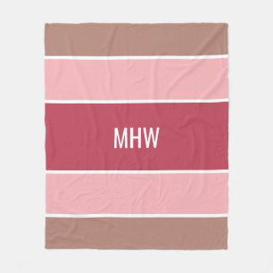 Cobertor De Velo Rascunhos de monograma personalizado de padrão