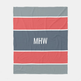 Cobertor De Velo Rascunhos de monograma personalizado padrão