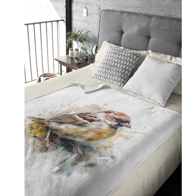 Cobertor De Velo Rastreador de Aquarela Russo, personalizado (Criador carregado)