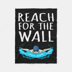 Cobertor De Velo Reach For Wall Divertido Nadador Nadador Treinador
