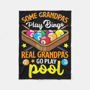 Cobertor De Velo Real Grandpas Engraçado Jogador de Piscina Billiar