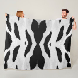 Cobertor De Velo Realista Holstein Cowhide - aparência grande
