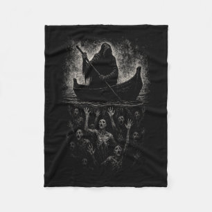 Cobertor De Velo Reaper Horror Gótico Charon Hades Underworld Mytho