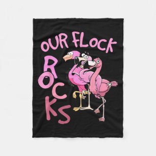 Cobertor De Velo Rebanho de Flamingos Férias de Família Combinando
