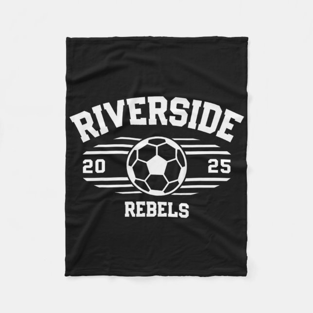 Cobertor De Velo Rebeldes de Riverside Futebol Ll 2025  (Frente)