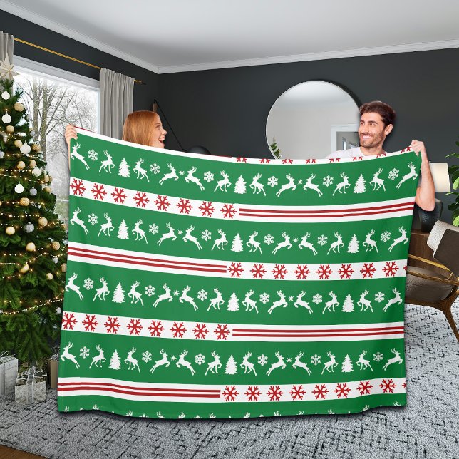 Cobertor De Velo Rebeldes Elegantes Linhas Flocos de Neve Grandes (Criador carregado)