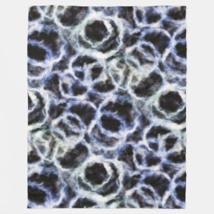 Cobertor De Velo reciclado indigo shibori :