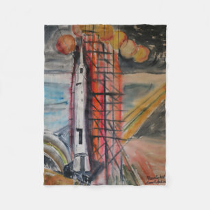 Cobertor De Velo Recordações históricas de Rocket 1969 da lua