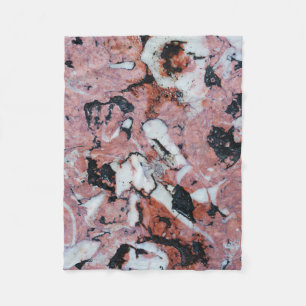 Cobertor De Velo Red and Black Brecciated Marble Stone Texture with