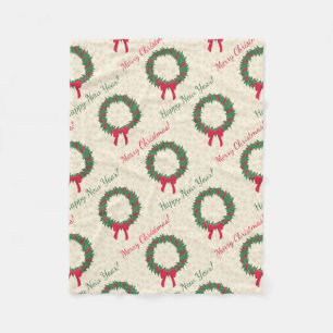 Cobertor De Velo Red Berries Holly Felry Natal