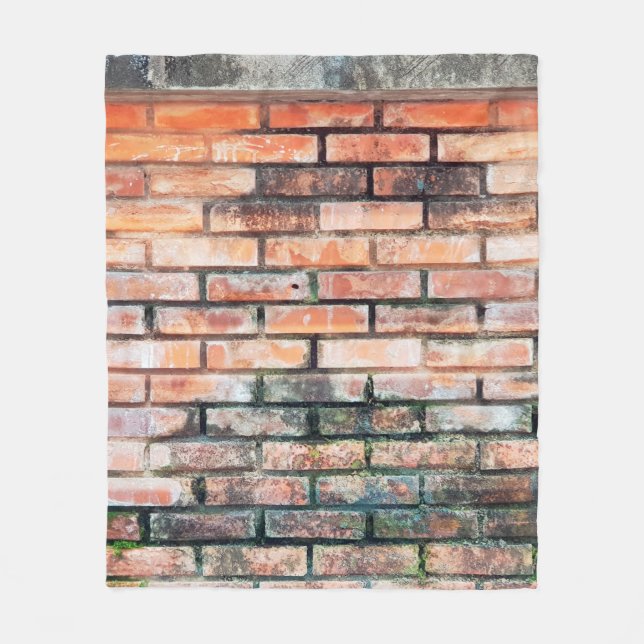 Cobertor De Velo Red brick wall with stainsabstract,aged,architectu (Frente)