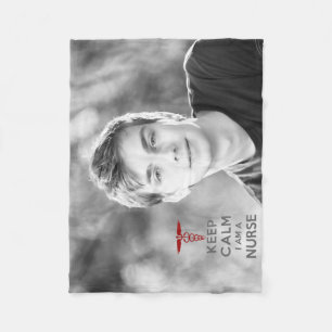 Cobertor De Velo Red Caduceus Fique Calmo Eu sou enfermeira