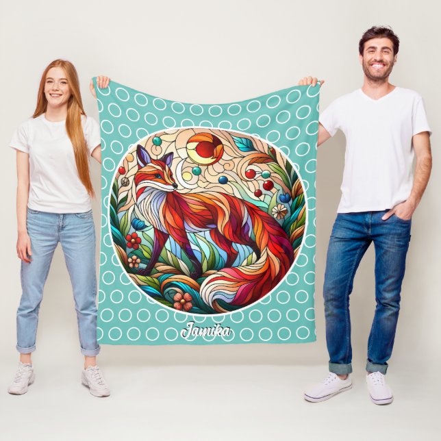 Cobertor De Velo Red Fox e Sun Pale Green (In Situ)