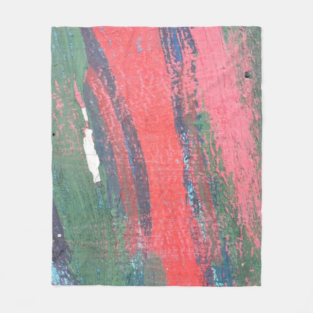 Cobertor De Velo Red painting hand drawn backgroundabstract,abstrac (Frente)