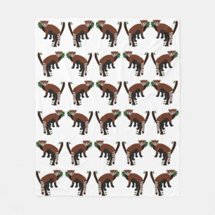Cobertor De Velo Red Panda Fleece Blanket