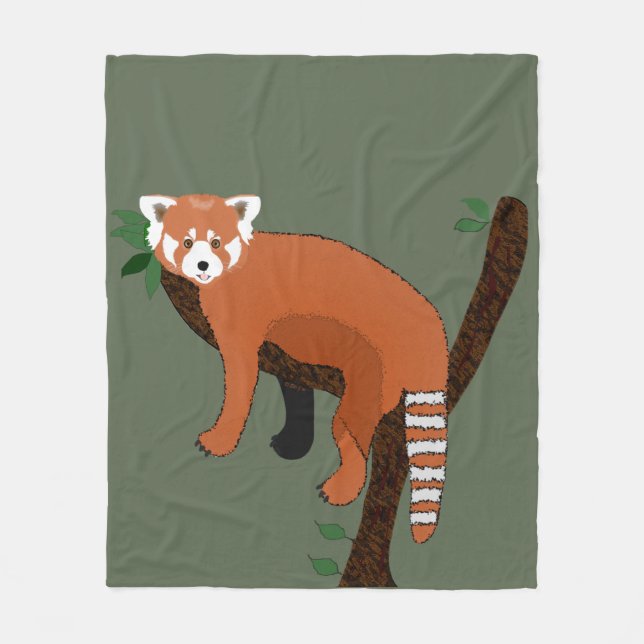 Cobertor De Velo Red Panda Fleece Blanket (Frente)