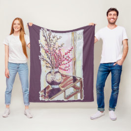 Cobertor De Velo Red Plum Blossoms