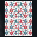 Cobertor De Velo Red Scandinavian Christmas Tree Folk Art Winter<br><div class="desc">Adicione um toque de charme de feriado de eterno ao seu espaço com nosso Motor de Fogo Vermelho e Marinho Azul Árvore de Natal Folk Art Blanket. Abraçar a beleza da arte folclórica da floresta através deste padrão de inspiração nórdica, apresentando árvores de Natal elegantes em tons clássicos, vermelhos e...</div>