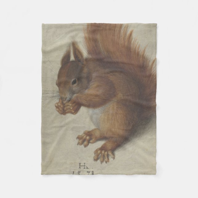 Cobertor De Velo Red Squirrel (por Hans Hoffmann) (Frente)