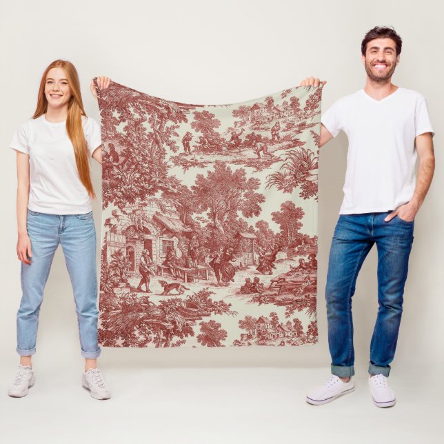 Cobertor De Velo Red Toile de Jouy (In Situ)