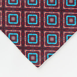 Cobertor De Velo Red With Blue Diamonds