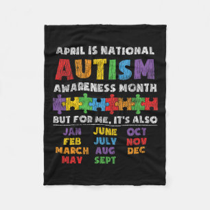 Cobertor De Velo Rede Nacional de Autismo Mês de Crianças Autistas