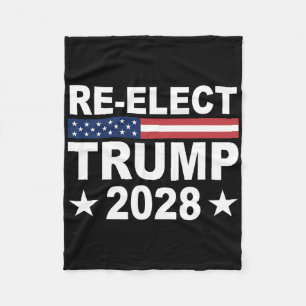 Cobertor De Velo Reeleger Donald Trump 2028 Eleição Republicana EUA