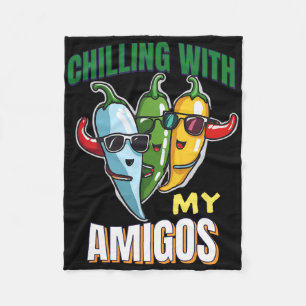 Cobertor De Velo Refrigerindo Com Minha Amigos Cinco De Mayo Chilly