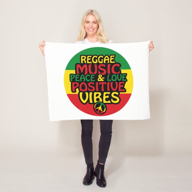 Cobertor De Velo Reggae design com aspas positivas e sinalizador re (In Situ)