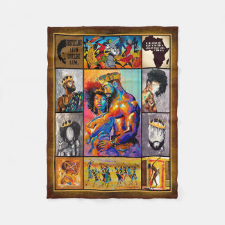 Cobertor De Velo Rei Rainha da Cultura Africana