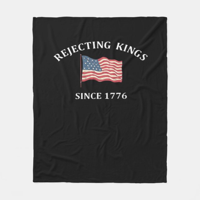 Cobertor De Velo Rejeitando Reis Desde 1776 Estilo Clássico (Frente)