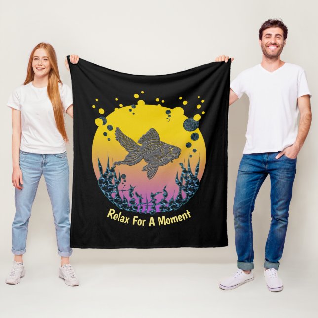 Cobertor De Velo Relaxe A Sua Mente Sob O Mar Personalize (In Situ)