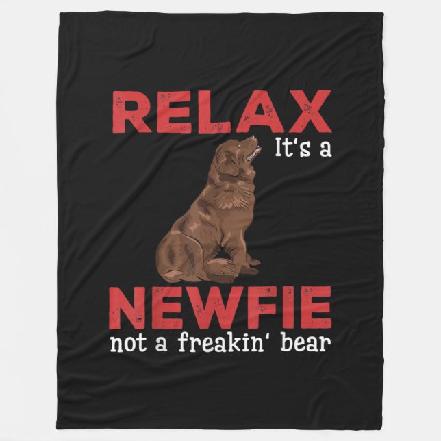 Cobertor De Velo Relaxe é um novo | Cachorro-legítimo da Terra Nova (Frente)