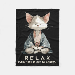 Cobertor De Velo Relaxe tudo está fora de controle zen meditação