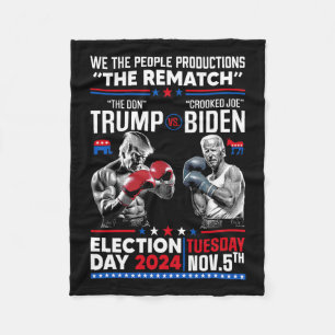 Cobertor De Velo Rematendo O Don E O Joe Biden Torto - Trump Pro