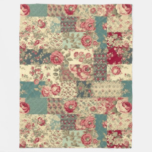Cobertor De Velo Remendo Shabby Chic