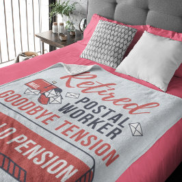 Cobertor De Velo Remodelação de Tensões do Trabalhador Postal apose