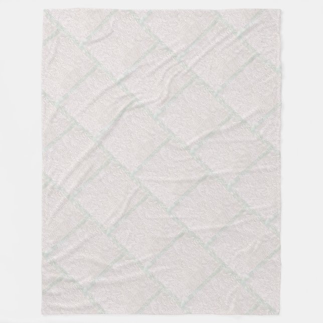 Cobertor De Velo Renda Decorativa Rosa Sobre Branco (Frente)