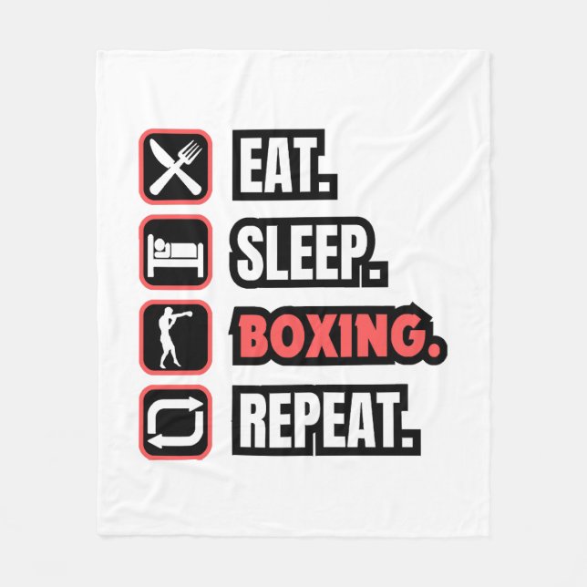 Cobertor De Velo Repetir Boxing de Repouso (Frente)