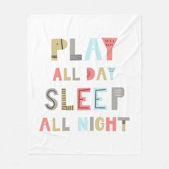 Cobertor De Velo Reproduzir o Dia Inteiro (Frente)